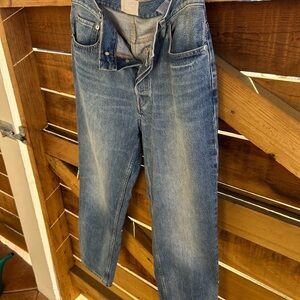 Everlane Blue Straight-Leg Jeans